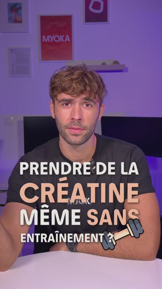 Vidéo éducative parlant des bénéfices de la créatine même sans séance d’entraînement